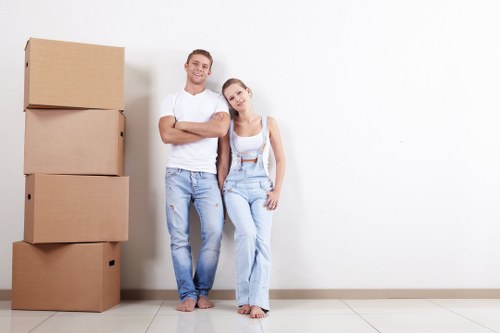 Man and van vehicle ready for a booked moving service