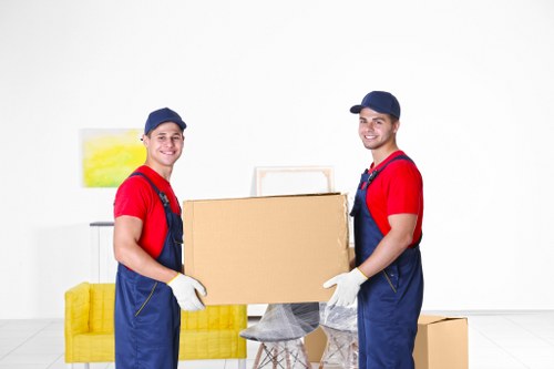 Removal van ready for a local move in Welling