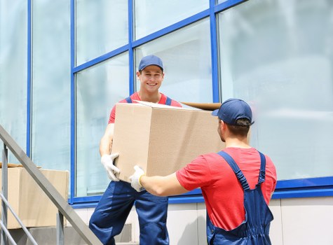 Local moving support with boxes and household items in Welling