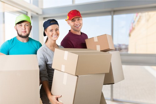 Professional man with a van service for house removals in Welling