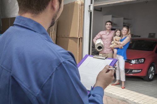Planned office removals in Welling with organised workstations and packing