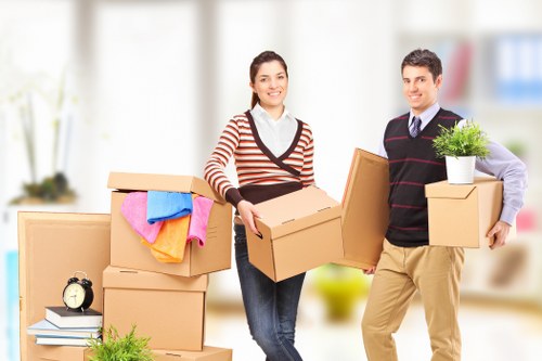 Commercial relocation with a moving truck in Welling