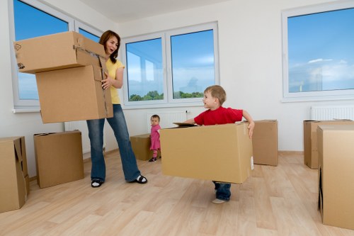 Strong boxes and protective materials for fragile items in Welling