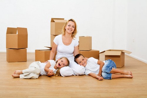 Professional man and van transport in Welling