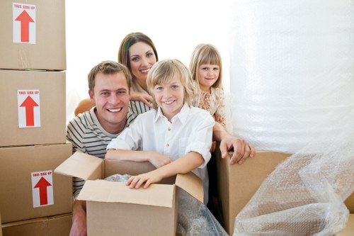 Packed moving van ready for removals in Welling on a local street